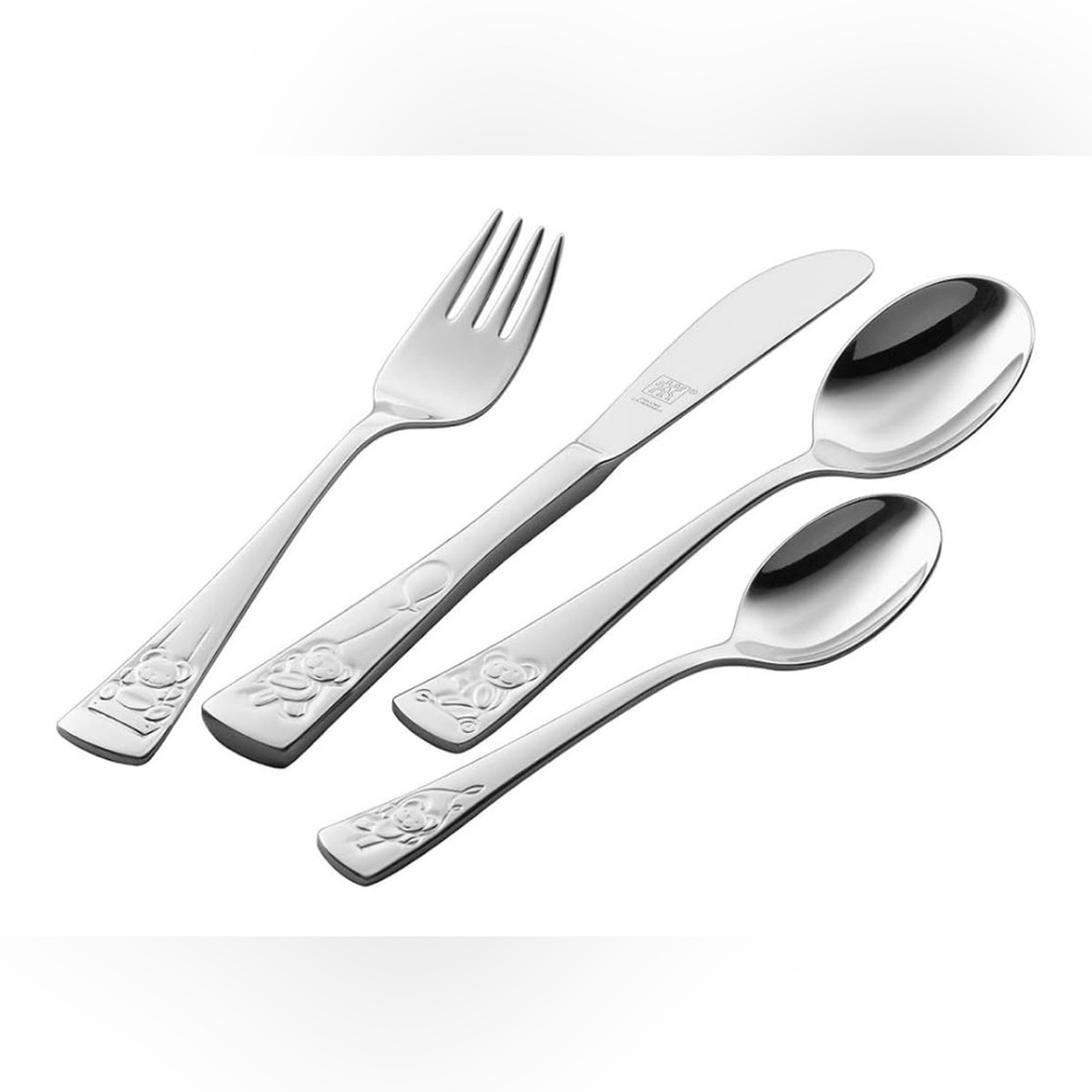 Zwilling J.A. Henckels Twin Kids Teddy 4-pc 18/10 Stainless Steel Flatware Set